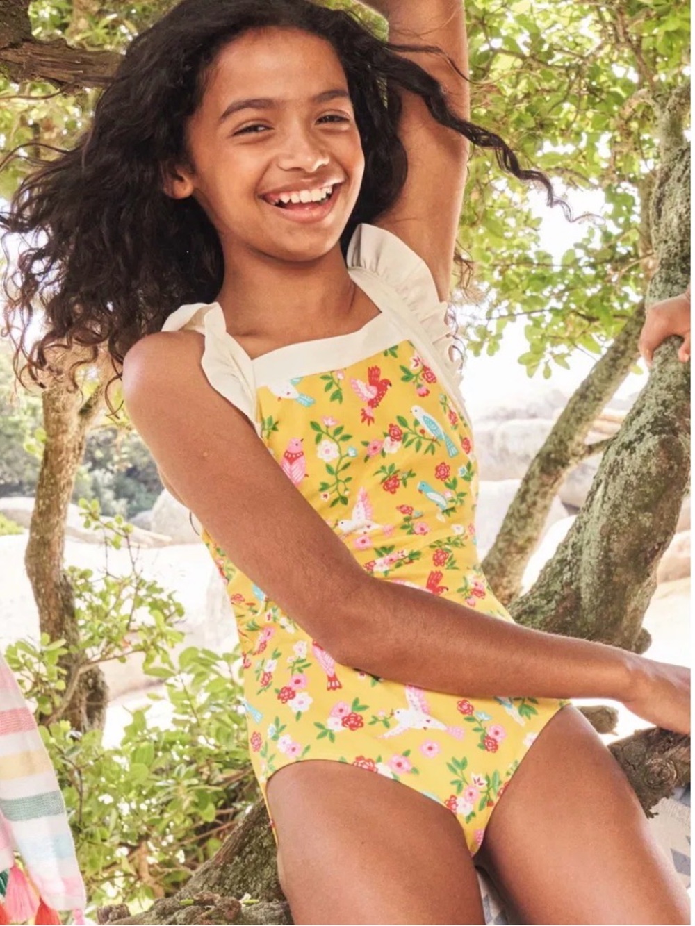 Boden Frilly crossback one piece swimsuit
